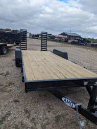 New 2024 AMO 20' SKIDSTEER 10K Equipment Trailer