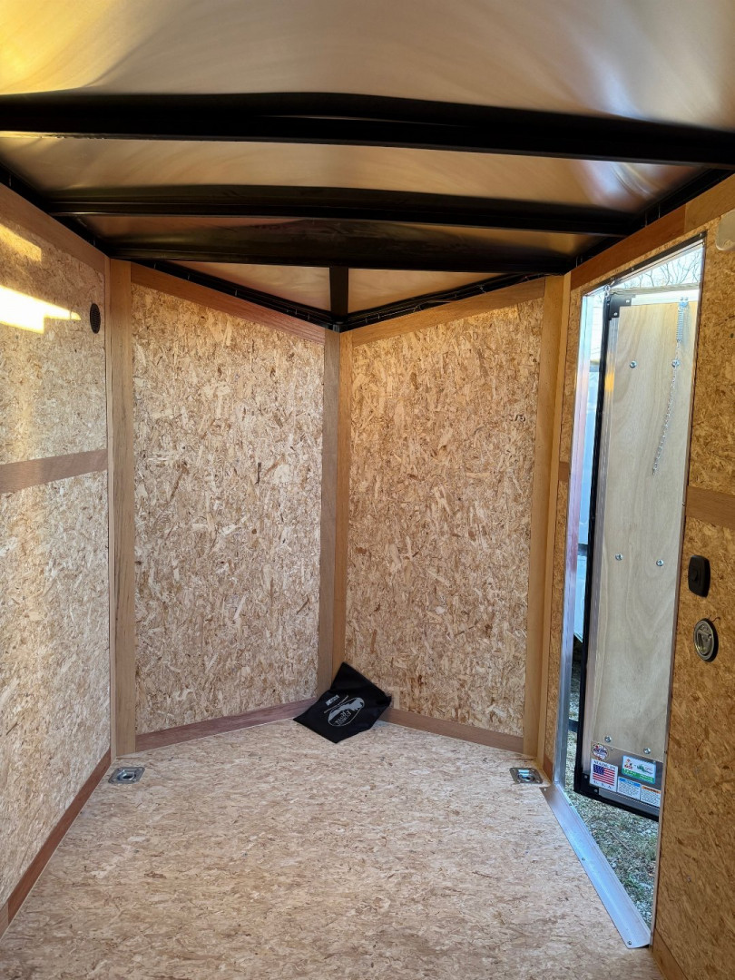 New 2025 US Cargo 6 x 12 Tandem Enclosed Trailer Ramp Door with 6FT 6IN INTERIOR - Screwless Exterior