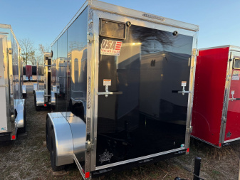 New 2025 US Cargo 6 x 12 Tandem Enclosed Trailer Ramp Door with 6FT 6IN INTERIOR - Screwless Exterior