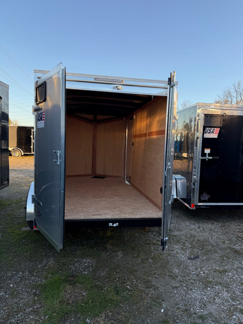 New 2025 US Cargo 6 x 12 Tandem Enclosed Trailer with 6FT INTERIOR - Double Barn Doors