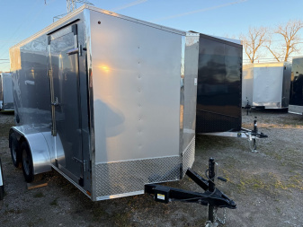 New 2025 US Cargo 6 x 12 Tandem Enclosed Trailer with 6FT INTERIOR - Double Barn Doors