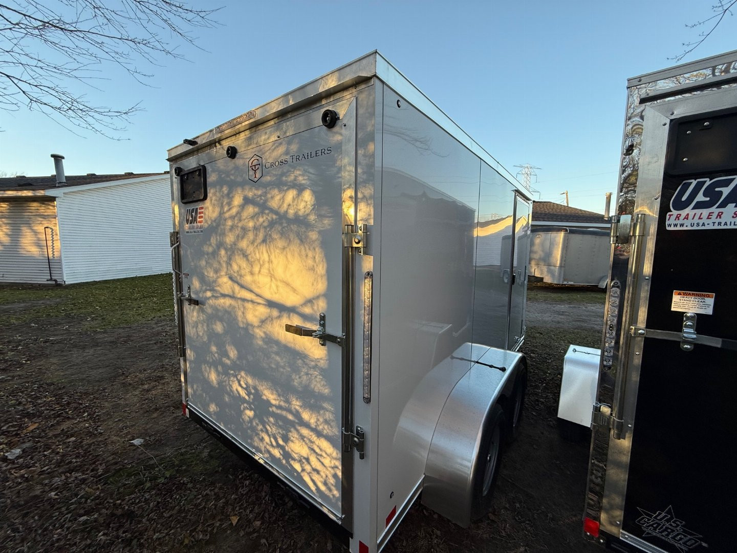 New 2025 6 x 12 Tandem Cross Trailers Cargo / Enclosed Trailer with ramp Door 6FT INTERIOR