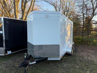 New 2025 6 x 12 Tandem Cross Trailers Cargo / Enclosed Trailer with ramp Door 6FT INTERIOR