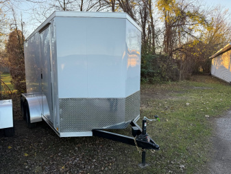 New 2025 6 x 12 Tandem Cross Trailers Cargo / Enclosed Trailer with ramp Door 6FT INTERIOR