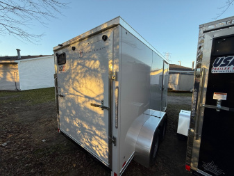 New 2025 6 x 12 Tandem Cross Trailers Cargo / Enclosed Trailer with ramp Door 6FT INTERIOR