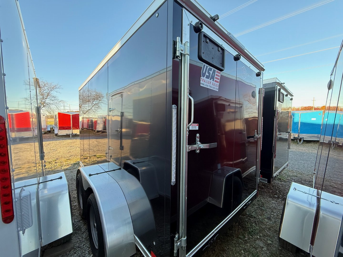 New 2025 6 x 12 Tandem Cross Trailers Cargo / Enclosed Trailer with ramp Door 6FT INTERIOR