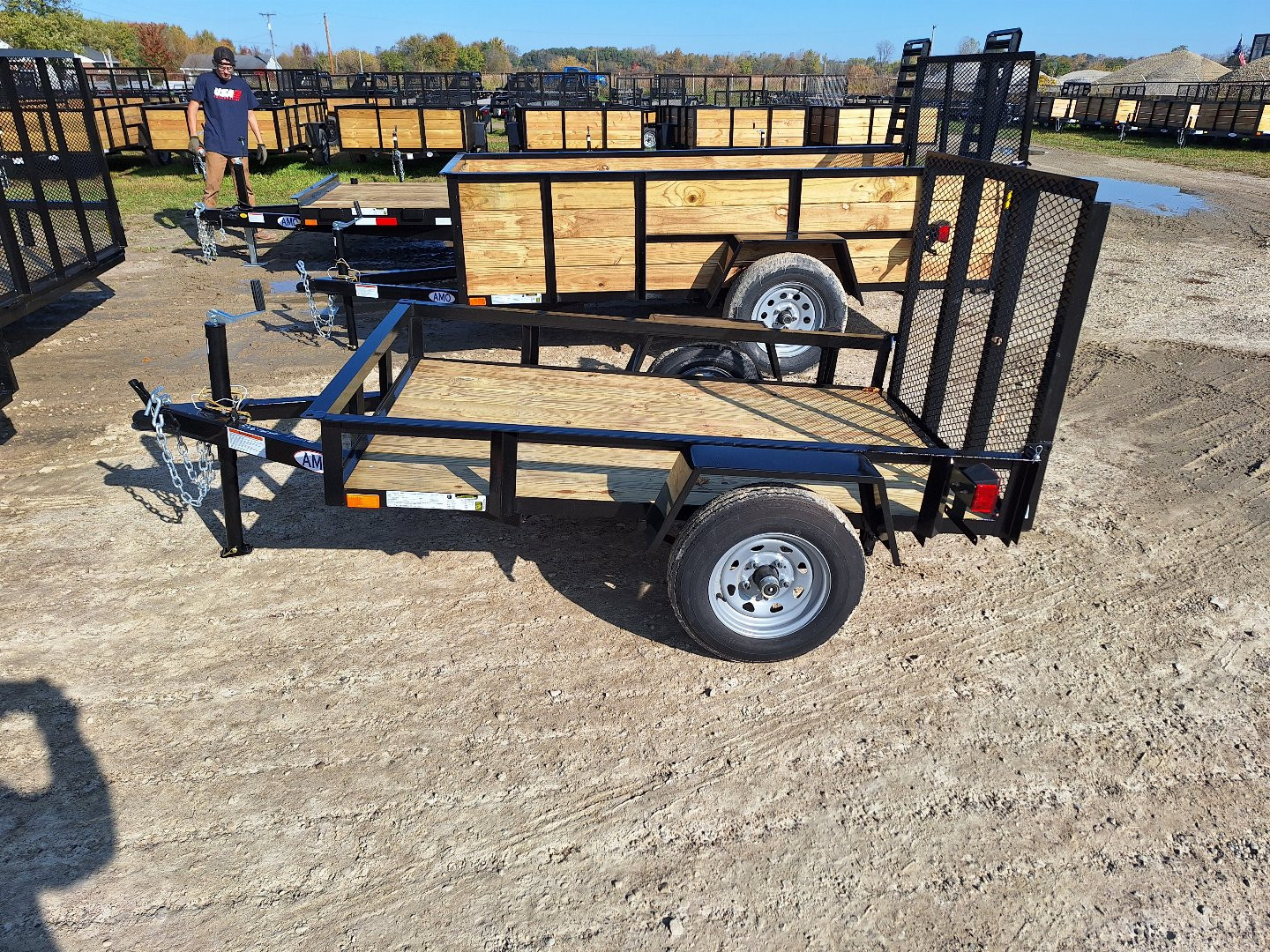 New AMO 4x8 2K Lowside Landscape Trailer