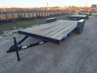 New 2025 AMO 82 x18' 2 Axle Brake Car / Racing Trailer