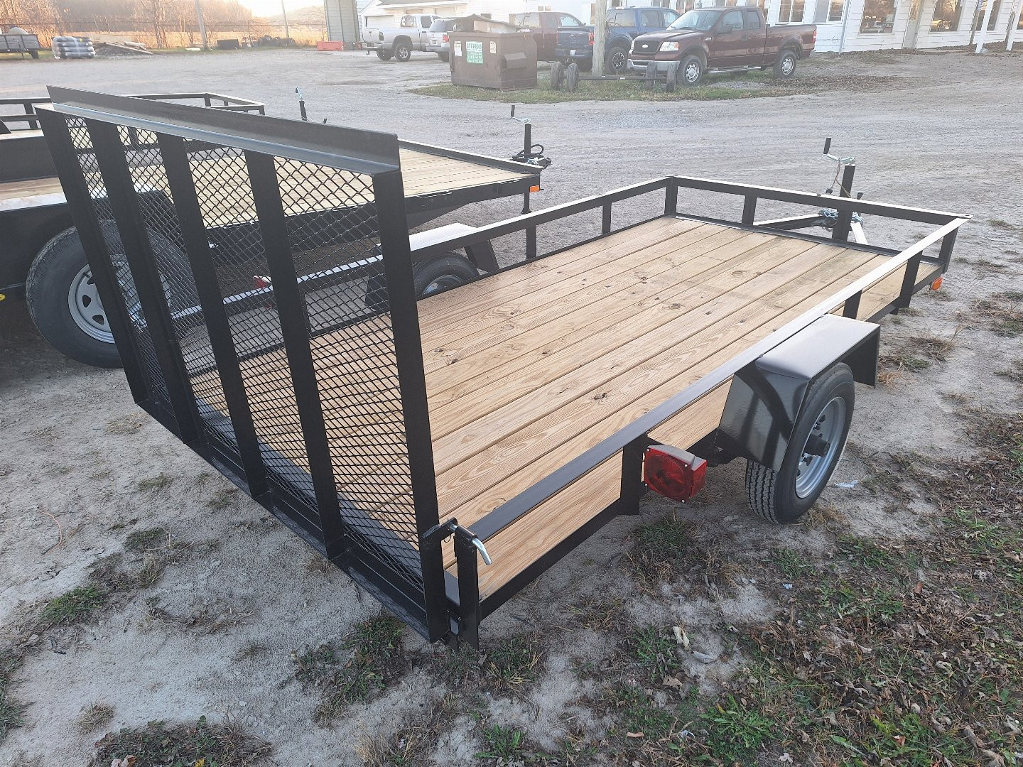 New 2025 AMO 5x10 Light Duty Lowside Landscape Trailer