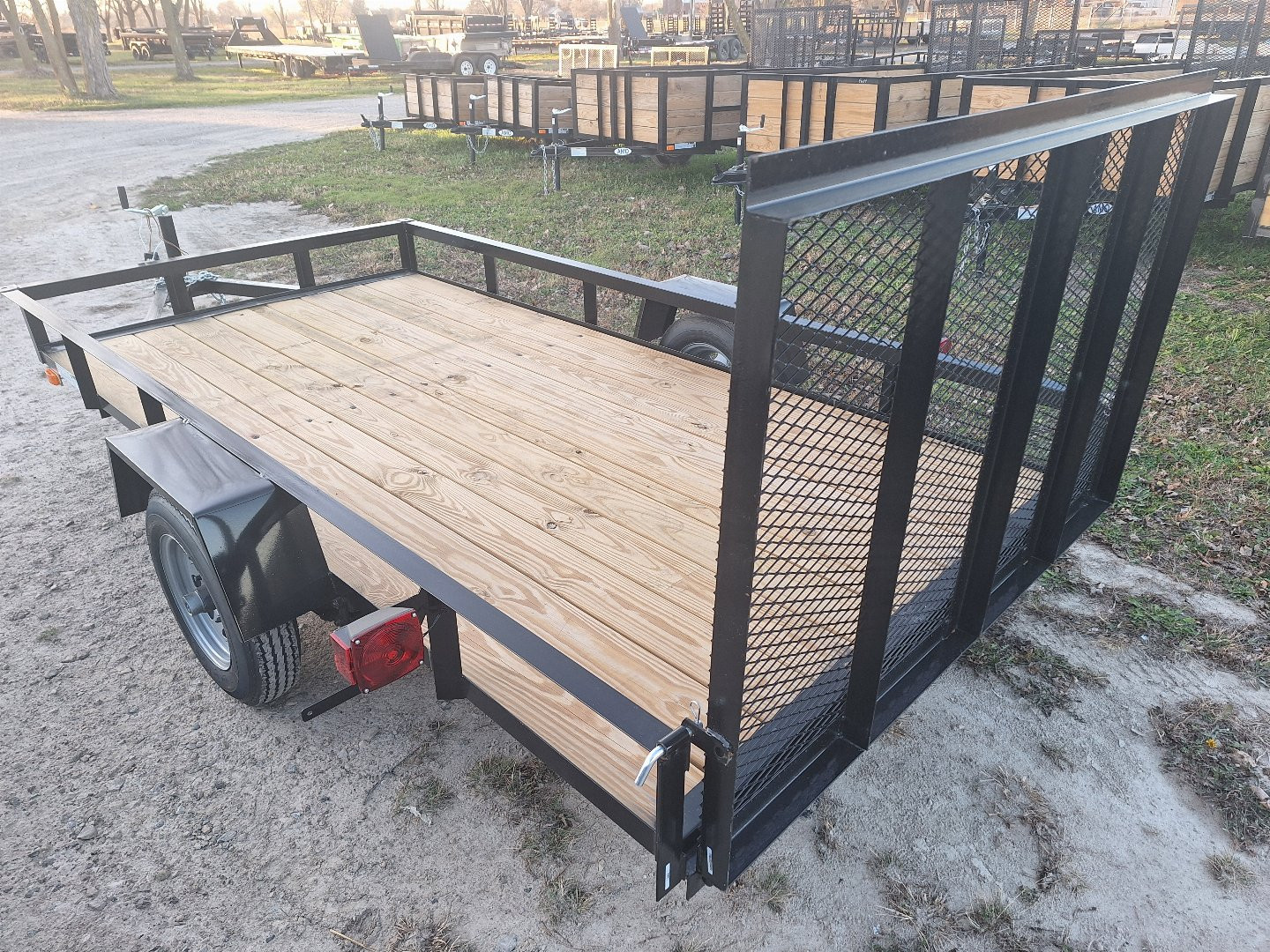 New 2025 AMO 5x10 Light Duty Lowside Landscape Trailer