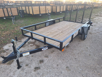 New 2025 AMO 5x10 Light Duty Lowside Landscape Trailer