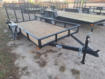 New 2025 AMO 5x10 Light Duty Lowside Landscape Trailer
