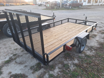 New 2025 AMO 5x10 Light Duty Lowside Landscape Trailer