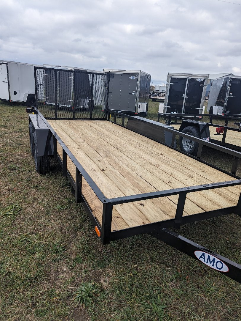New 2025 AMO 6X16 Low Side Landscape Trailer