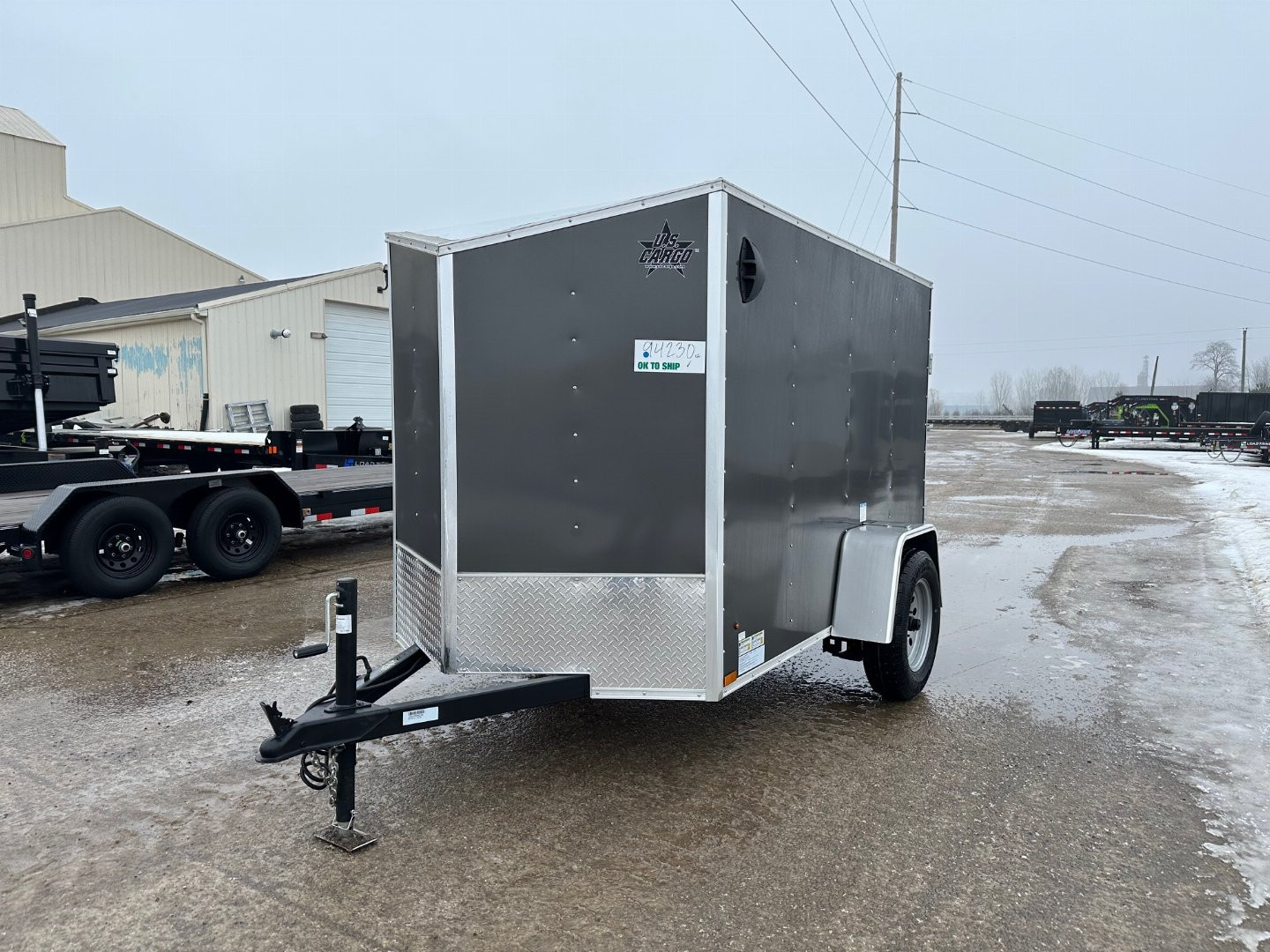 New 2025 US CARGO Scout 5x8 V-Nose Ramp Door Cargo / Enclosed Trailer ...