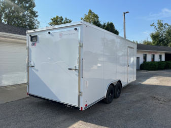 New 2025 Cross 8.5 x 20 Enclosed Car Hauler with Ramp 10K GVW with 7ft interior - SCREWLESS