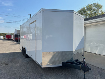 New 2025 Cross 8.5 x 20 Enclosed Car Hauler with Ramp 10K GVW with 7ft interior - SCREWLESS