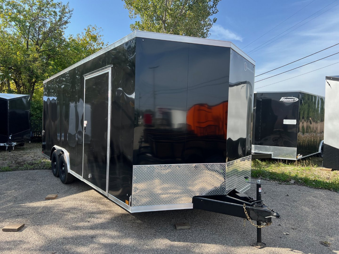 New 2025 Cross 8.5 x 20 Enclosed Car Hauler with Ramp 10K GVW with 7ft interior - SCREWLESS