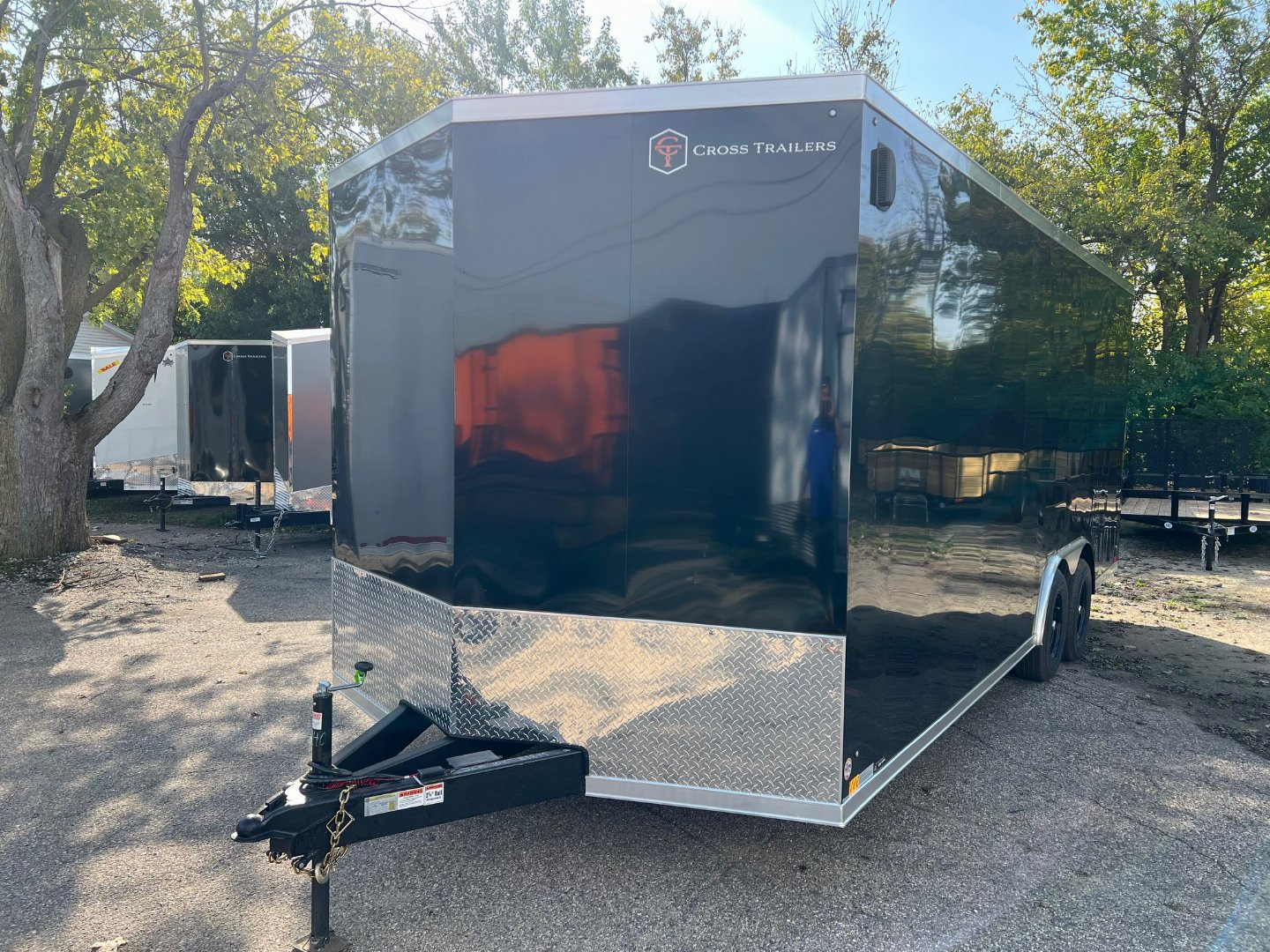 New 2025 Cross 8.5 x 20 Enclosed Car Hauler with Ramp 10K GVW with 7ft interior - SCREWLESS