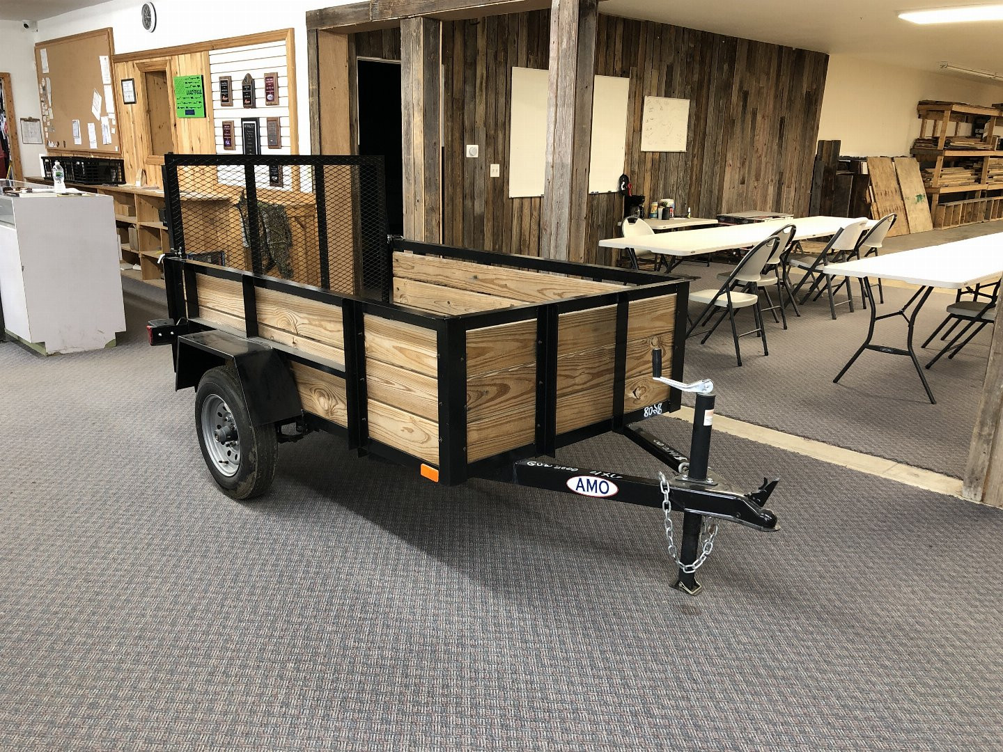 New 2024 AMO 4X6 WOODSIDE 2K Landscape Trailer