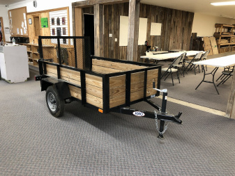 New 2024 AMO 4X6 WOODSIDE 2K Landscape Trailer