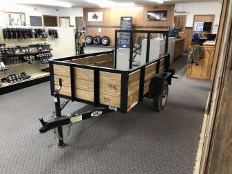 New 2024 AMO 4X6 WOODSIDE 2K Landscape Trailer