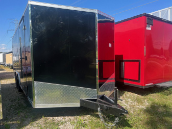 New 2023 US Cargo 8.5 x 20 Enclosed Car Hauler with Ramp 10K GVW with 7ft interior - SCREWLESS