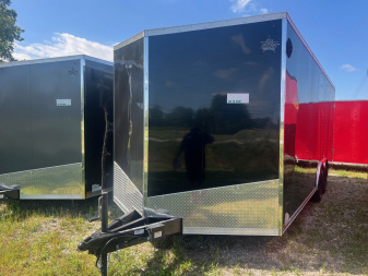 New 2023 US Cargo 8.5 x 20 Enclosed Car Hauler with Ramp 10K GVW with 7ft interior - SCREWLESS