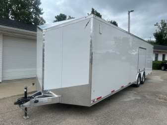 New 2025 LIGHTNING TRAILERS 8.5 X 30 10K GVW LIGHTING ALL ALUMINUM Enclosed CAR HAULER Trailer with Escape Door Cargo / Enclosed Trailer