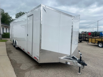 New 2025 LIGHTNING TRAILERS 8.5 X 30 10K GVW LIGHTING ALL ALUMINUM Enclosed CAR HAULER Trailer with Escape Door Cargo / Enclosed Trailer