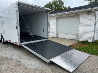 New 2025 LIGHTNING TRAILERS 8.5 X 30 10K GVW LIGHTING ALL ALUMINUM Enclosed CAR HAULER Trailer with Escape Door Cargo / Enclosed Trailer