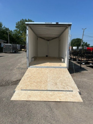 New 2025 LIGHTNING 8.5 x 18 Enclosed Car Hauler Trailer - 10k gvw with 7.5 interior height