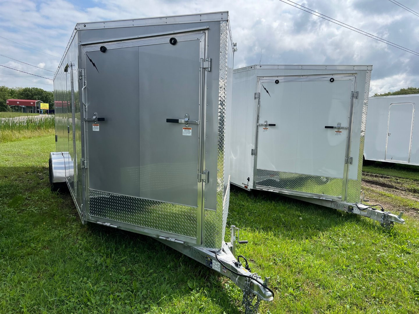 New 2024 LIGHTNING TRAILERS 7 x 27 4 Place Snowmobile Trailer with 7ft Interior height