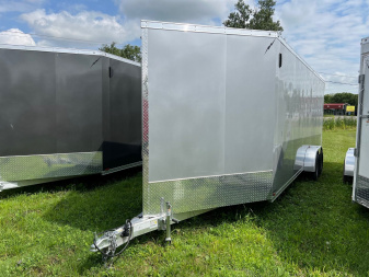 New 2024 LIGHTNING TRAILERS 7 x 27 4 Place Snowmobile Trailer with 7ft Interior height