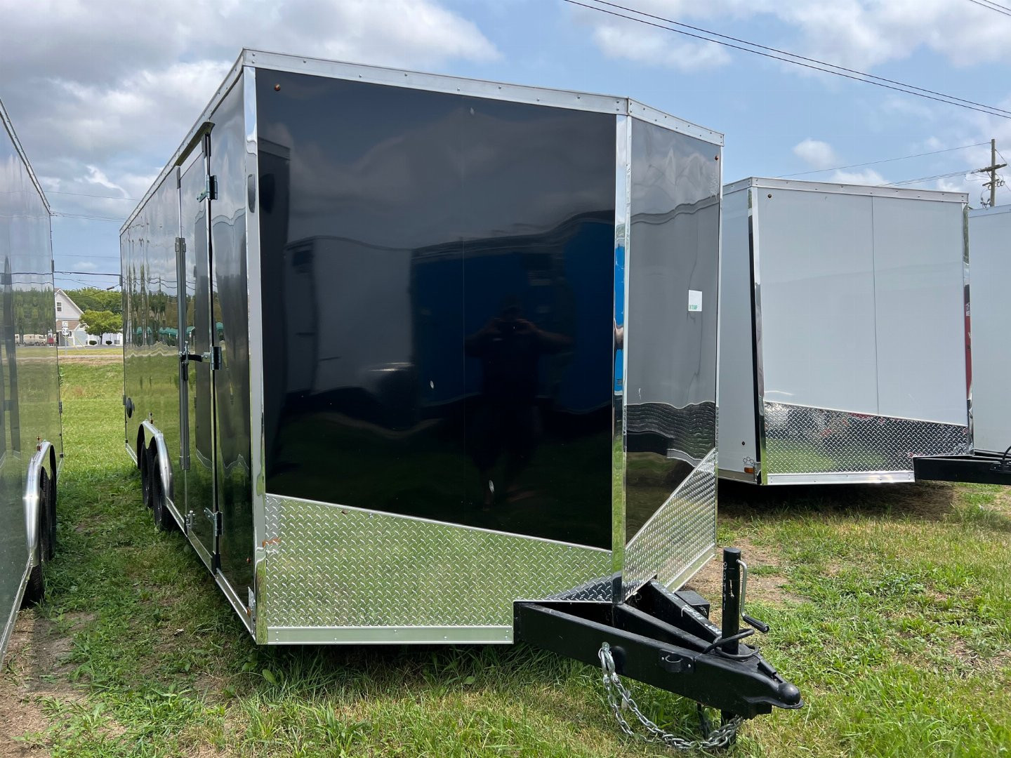 New 2023 US Cargo8.5 x 20 Enclosed Car Hauler with Ramp 7K GVW with 7ft interior - SCREWLESS