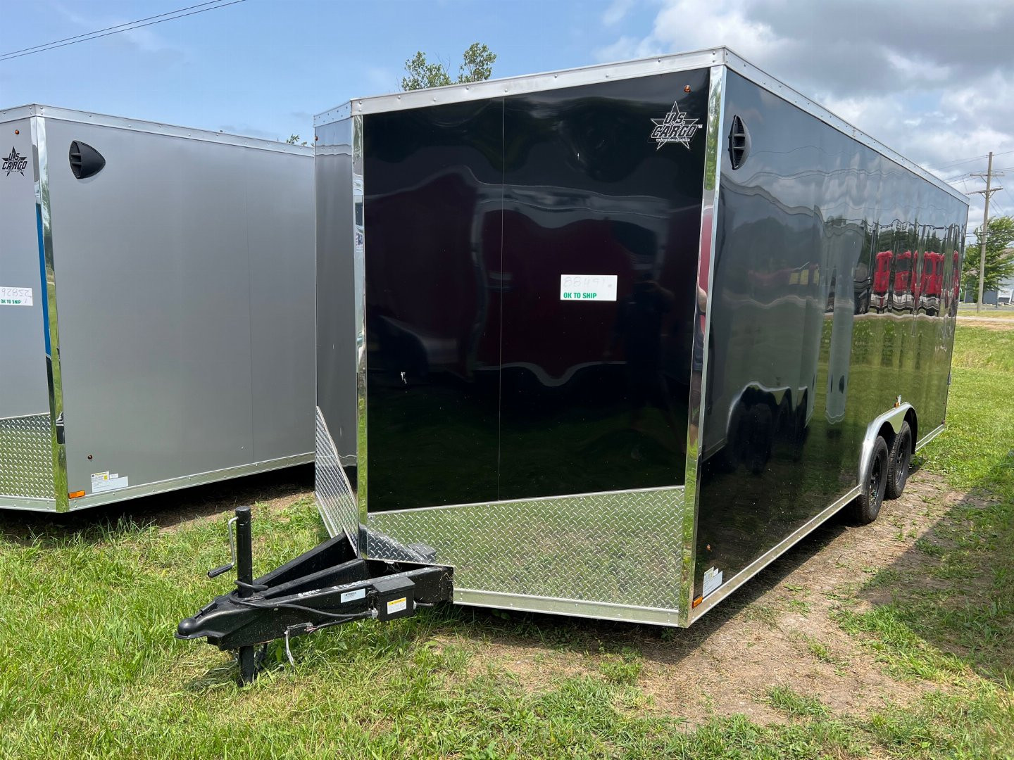 New 2023 US Cargo8.5 x 20 Enclosed Car Hauler with Ramp 7K GVW with 7ft interior - SCREWLESS