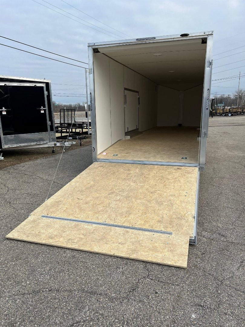New 2024 LIGHTNING TRAILERS 8.5 X 28 10K GVW LIGHTING ALL ALUMINUM Enclosed CAR HAULER Trailer with Escape Door Cargo / Enclosed Trailer