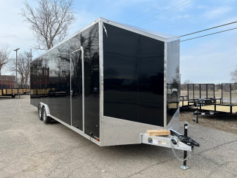 New 2024 LIGHTNING TRAILERS 8.5 X 28 10K GVW LIGHTING ALL ALUMINUM Enclosed CAR HAULER Trailer with Escape Door Cargo / Enclosed Trailer