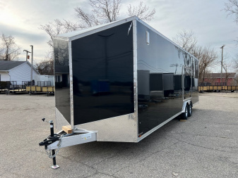 New 2024 LIGHTNING TRAILERS 8.5 X 28 10K GVW LIGHTING ALL ALUMINUM Enclosed CAR HAULER Trailer with Escape Door Cargo / Enclosed Trailer