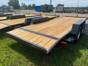 New 2025 AMO 20FT Open Wood Deck Car Hauler 1 axle brake Car Hauler