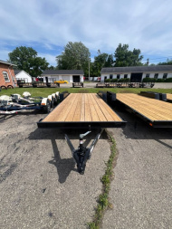 New 2025 AMO 20FT Open Wood Deck Car Hauler 1 axle brake Car Hauler