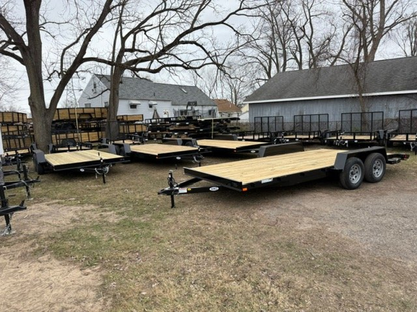 New 2026 AMO 18ft Wood Deck 1 Axle Brk Car Hauler