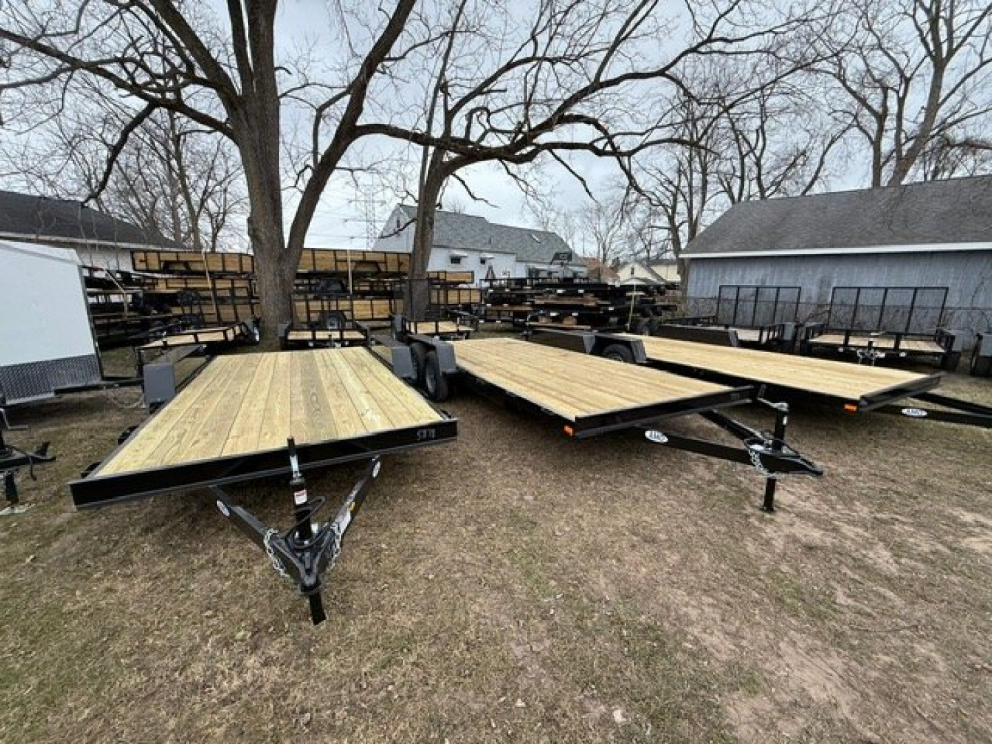 New 2026 AMO 18ft Wood Deck 1 Axle Brk Car Hauler