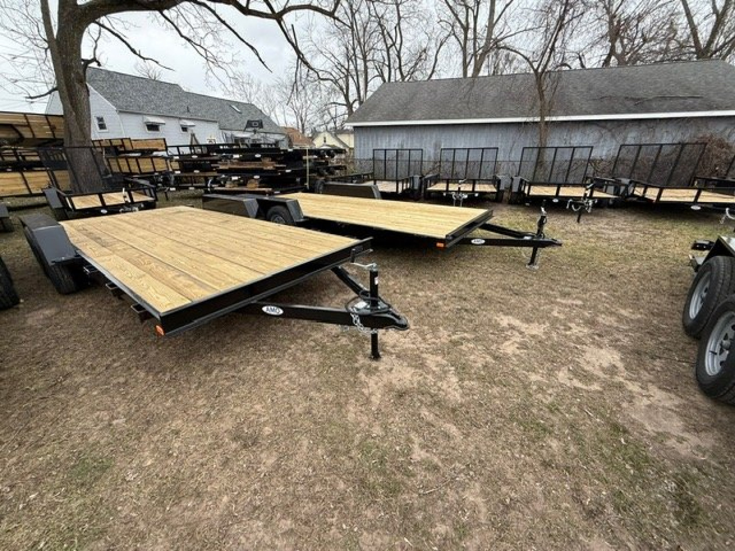 New 2026 AMO 18ft Wood Deck 1 Axle Brk Car Hauler