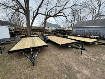 New 2026 AMO 18ft Wood Deck 1 Axle Brk Car Hauler