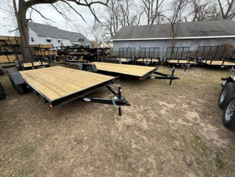 New 2026 AMO 18ft Wood Deck 1 Axle Brk Car Hauler