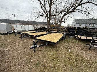 New 2026 AMO 18ft Wood Deck 1 Axle Brk Car Hauler