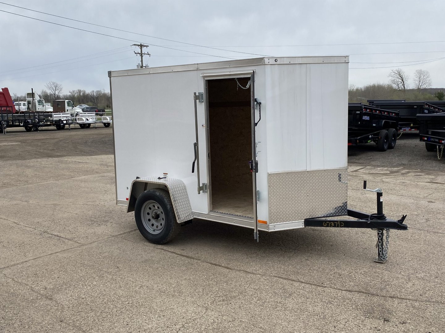 New 2024 MTI TRAILERS MDLX 5x8 V-Nose Ramp Door +6" Cargo / Enclosed Trailer