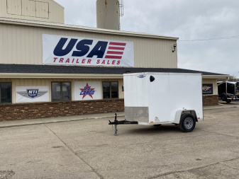 New 2024 MTI TRAILERS MDLX 5x8 V-Nose Ramp Door +6" Cargo / Enclosed Trailer
