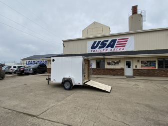 New 2024 MTI TRAILERS MDLX 5x8 V-Nose Ramp Door +6" Cargo / Enclosed Trailer